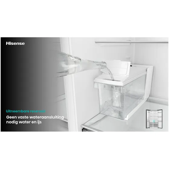 Hisense RS5P528STFE Zwart