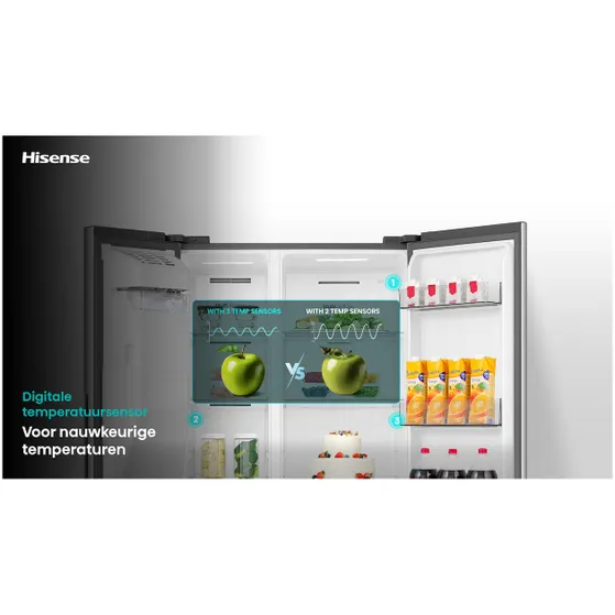 Hisense RS5P528STIE Rvs
