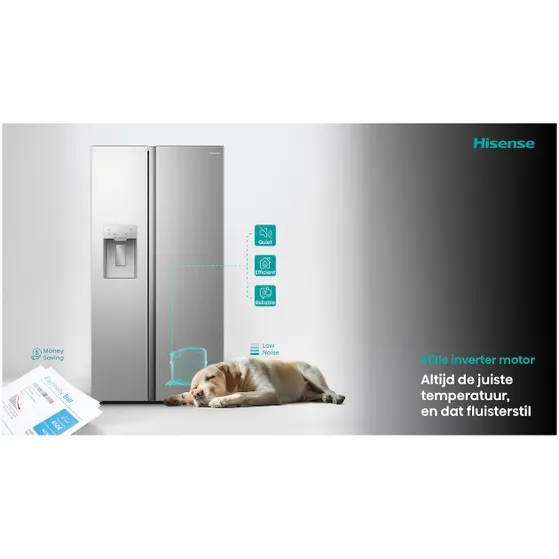 Hisense RS5P528STIE Rvs