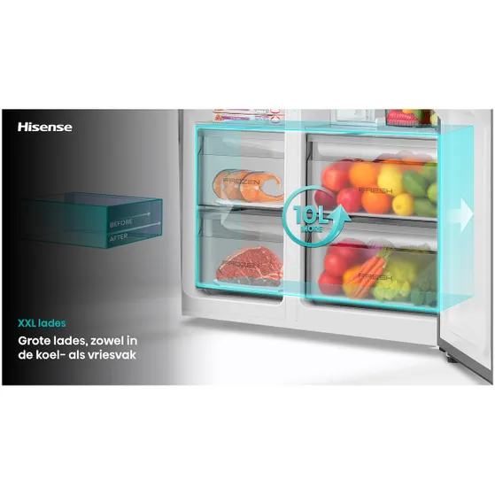 Hisense RS5P528STIE Rvs