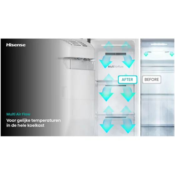 Hisense RS5P528STIE Rvs