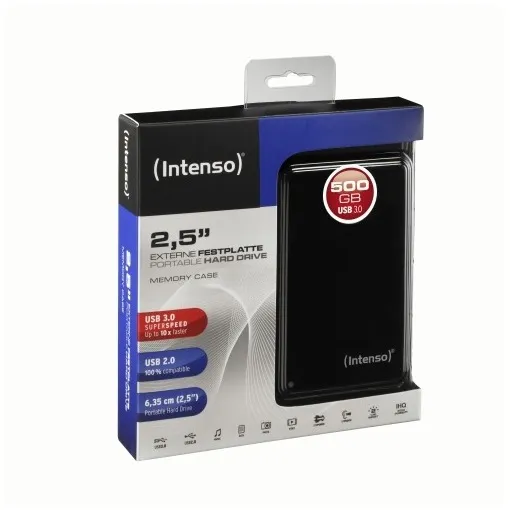 Intenso Memory Case 500GB (USB 3.0) Zwart