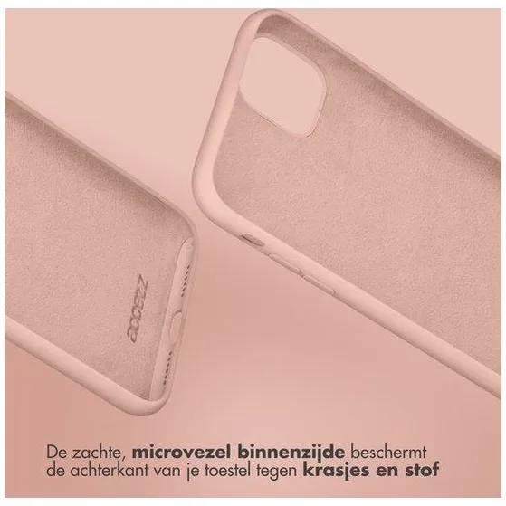 Accezz Liquid Silicone Backcover Samsung Galaxy S23 Roze