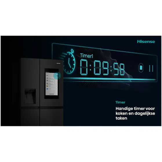 Hisense RS9P628GPFE Zwart