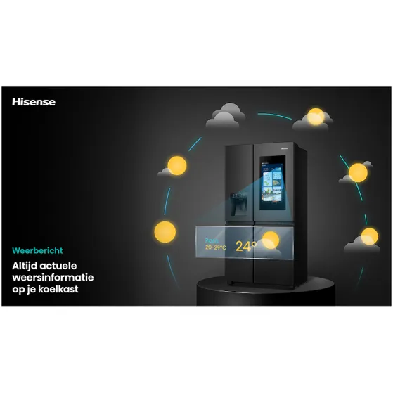 Hisense RS9P628GPFE Zwart