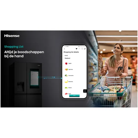 Hisense RS9P628GPFE Zwart
