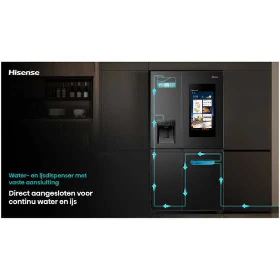 Hisense RS9P628GPFE Zwart