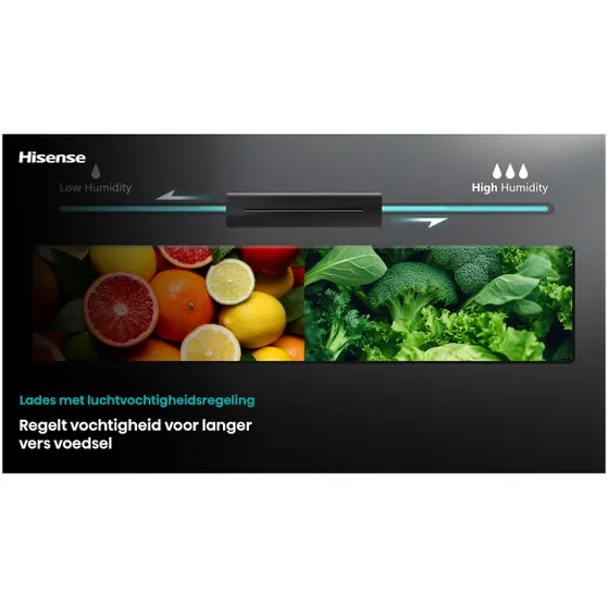 Hisense RS9P628GPFE Zwart