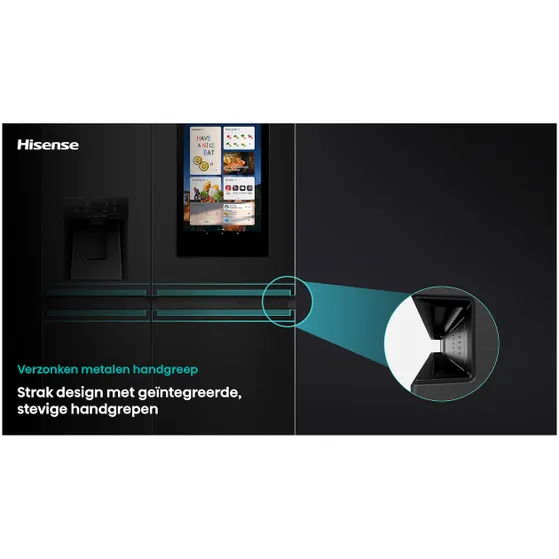 Hisense RS9P628GPFE Zwart