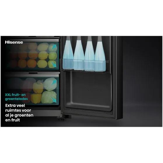 Hisense RS9P628GPFE Zwart