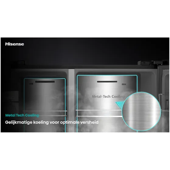 Hisense RS9P628GPFE Zwart