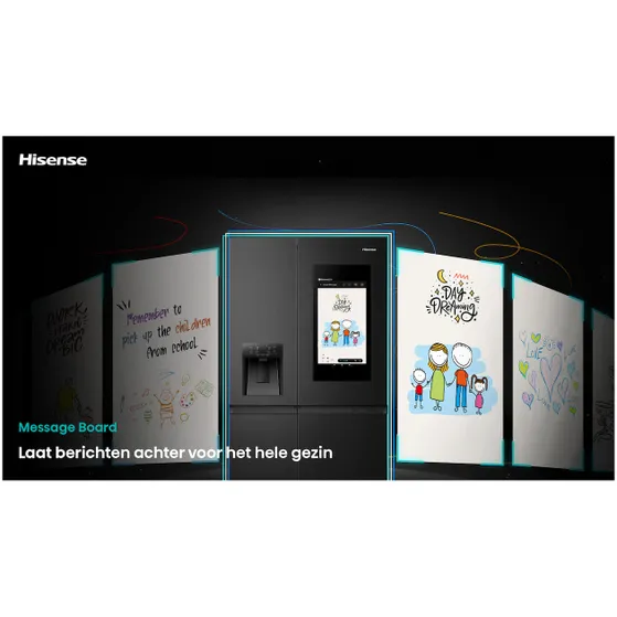Hisense RS9P628GPFE Zwart