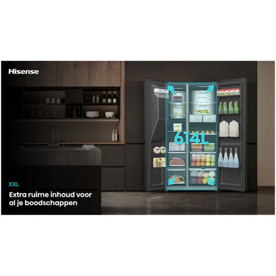 Hisense RS9P628GPFE Zwart