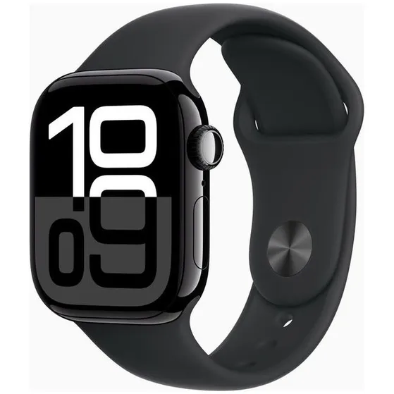 Apple Watch Series 10 GPS 42mm Aluminium Case met Sport Band - S/M Zwart