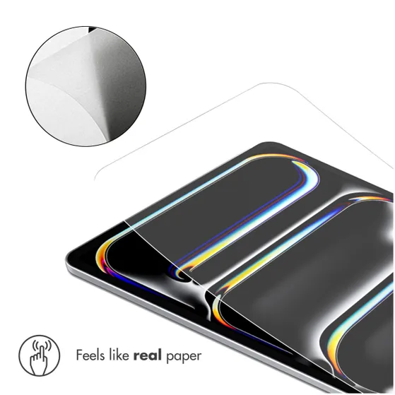 Accezz Paper Feel Screenprotector iPad Air 13 inch (2024) M2 Transparant