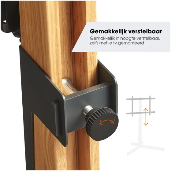 Vogels TVS 3695 tv vloerstandaard Zwart