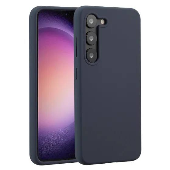 Accezz Liquid Silicone Backcover Samsung Galaxy S23 Donkerblauw