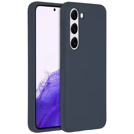 Accezz Liquid Silicone Backcover Samsung Galaxy S23 Donkerblauw