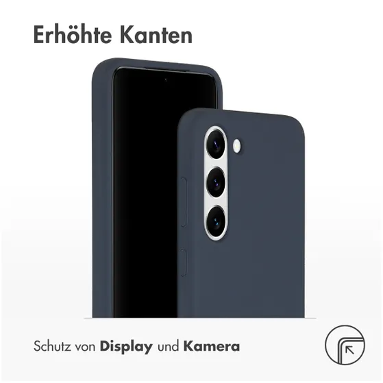 Accezz Liquid Silicone Backcover Samsung Galaxy S23 Donkerblauw