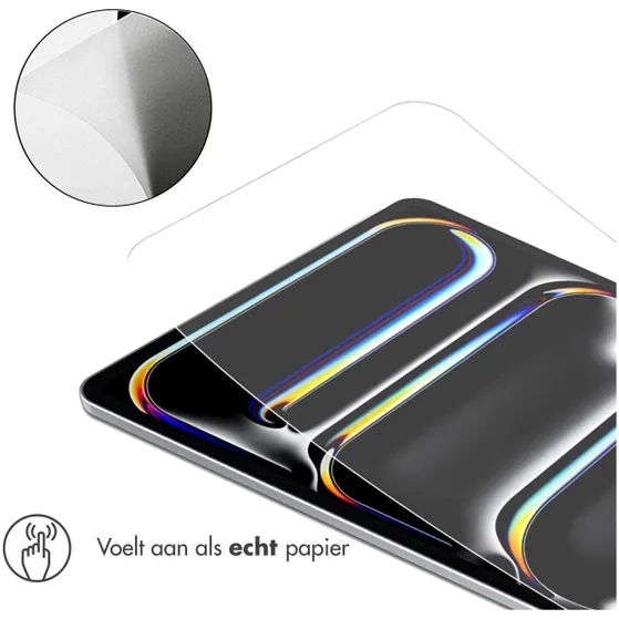 Accezz Paper Feel Screenprotector iPad Pro 13 (2024) M4 Transparant