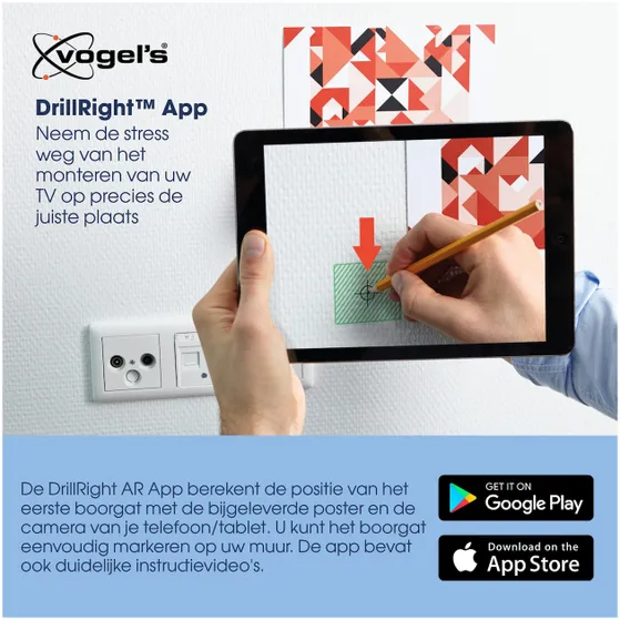 Vogels TVM 3615 Kantelbare tv-beugel Zwart