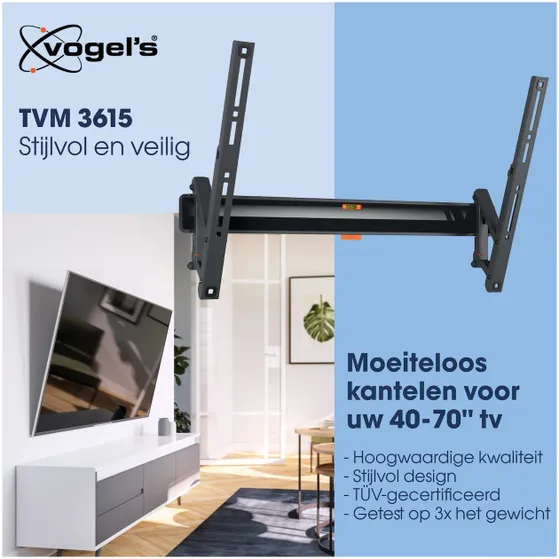 Vogels TVM 3615 Kantelbare tv-beugel Zwart