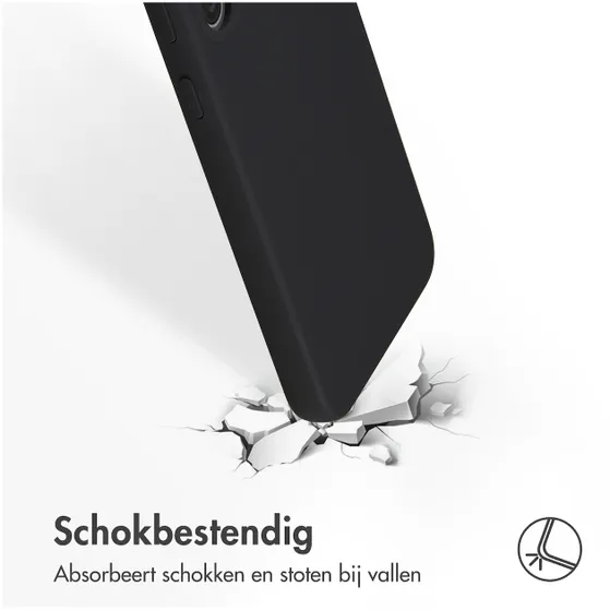 Accezz Liquid Silicone Backcover Samsung Galaxy S23 Plus Zwart