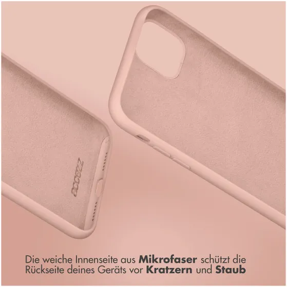 Accezz Liquid Silicone Backcover Samsung Galaxy S23 Plus Roze