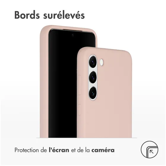 Accezz Liquid Silicone Backcover Samsung Galaxy S23 Plus Roze