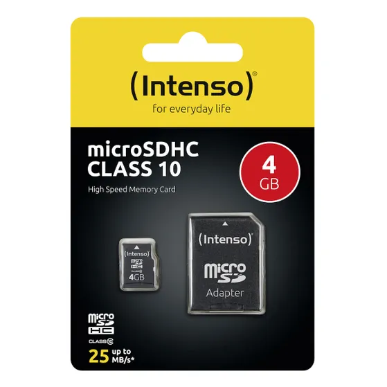 Intenso microSD Card Class 10 4GB