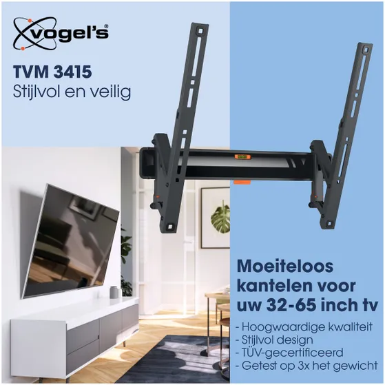 Vogels TVM 3415 Kantelbare tv-beugel Zwart