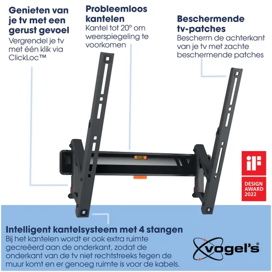 Vogels TVM 3415 Kantelbare tv-beugel Zwart