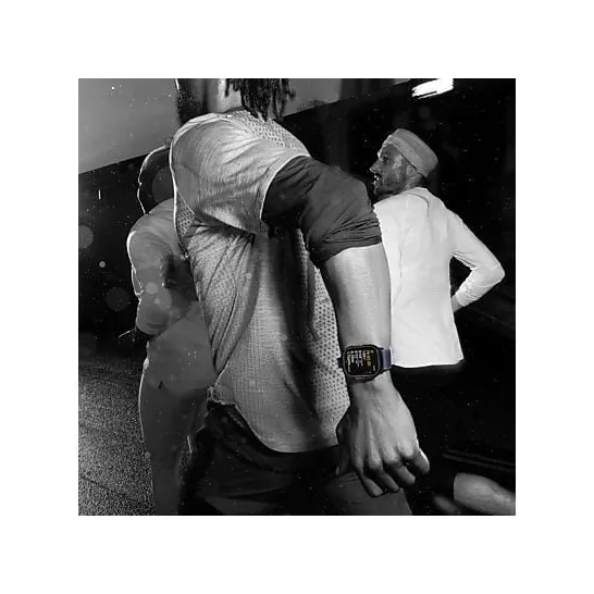 Apple Watch Ultra 2 GPS + Cellular 49mm Titanium Case met Dark Green Alpine Loop - Large Zwart