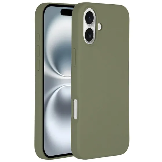 Accezz Liquid Silicone Backcover met MagSafe iPhone 16 Plus Lichtgroen