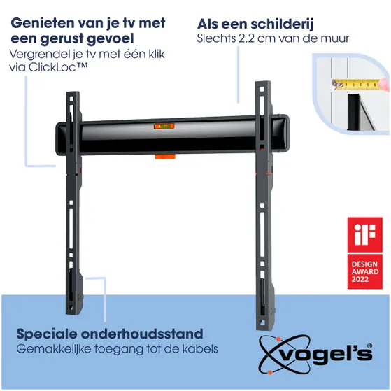 Vogels TVM 3405 Vaste tv-beugel Zwart