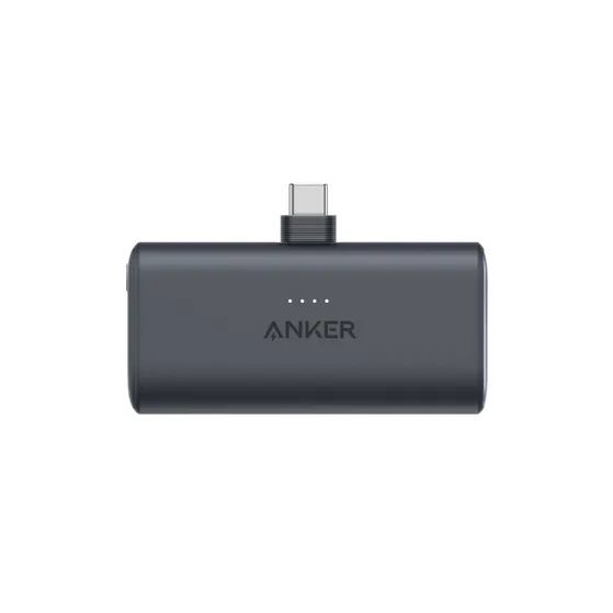 Anker Nano Power Bank (22.5W Built-In USB-C Connector) Black Zwart