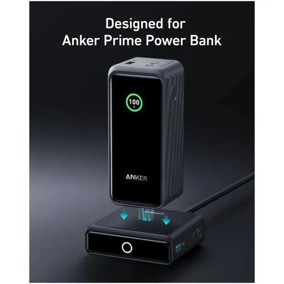 Anker 100W Charging Base for  Prime Power Bank Black Zwart