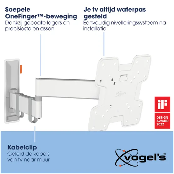 Vogels TVM 3245 Draaibare tv-beugel Wit