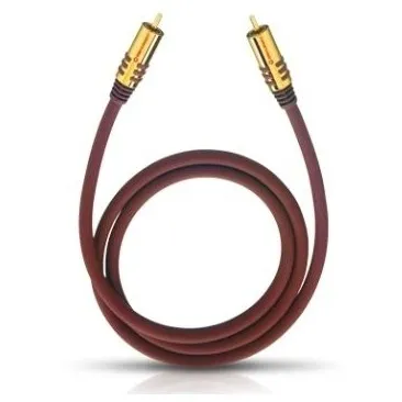 Oehlbach Subwoofer-cinchkabel 3,0 m mono Rood