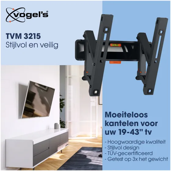 Vogels TVM 3215 Kantelbare tv-beugel Zwart