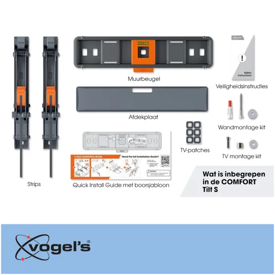Vogels TVM 3215 Kantelbare tv-beugel Zwart