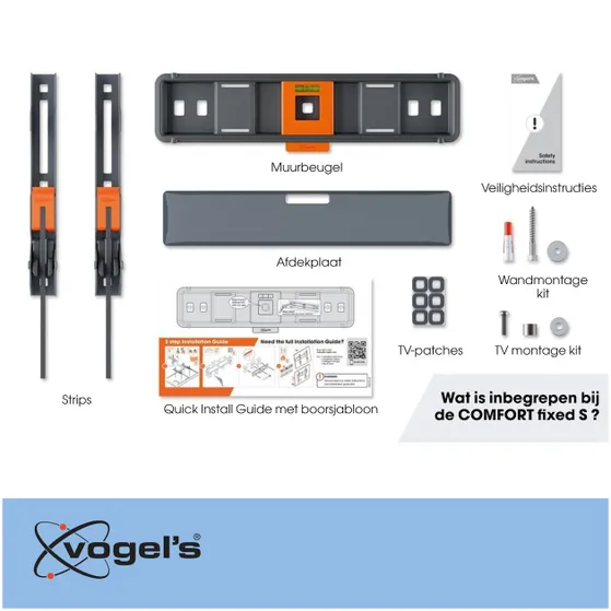 Vogels TVM 3205 Vaste tv-beugel Zwart
