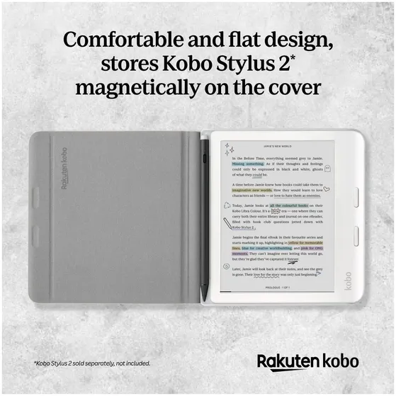 Kobo Libra Colour Notebook SleepCover Case Beige