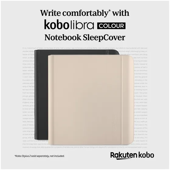 Kobo Libra Colour Notebook SleepCover Case Beige