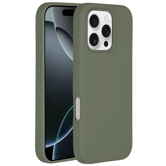 Accezz Liquid Silicone Backcover met MagSafe iPhone 16 Pro Max Lichtgroen