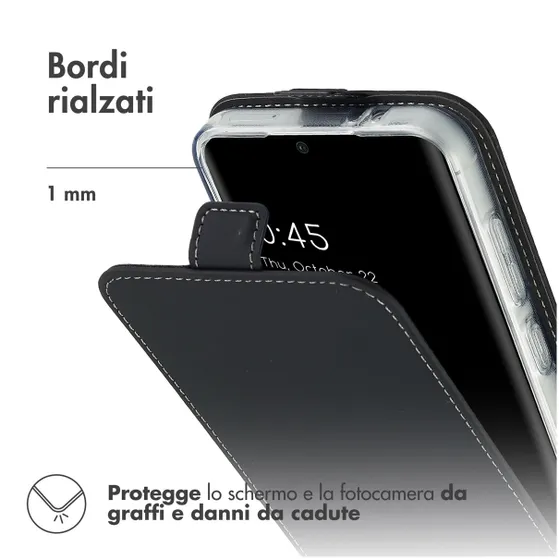 Accezz Flipcase Samsung Galaxy S24 FE Zwart