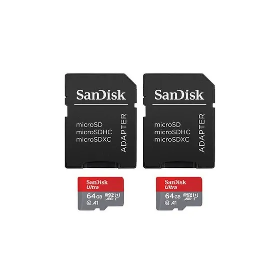 SanDisk MicroSDXC Ultra 64GB 140mb/s C10 - SDA UHS-I 2 pack