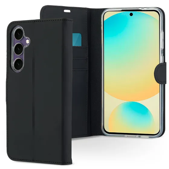 Accezz Wallet Softcase Bookcase Samsung Galaxy S24 FE Zwart