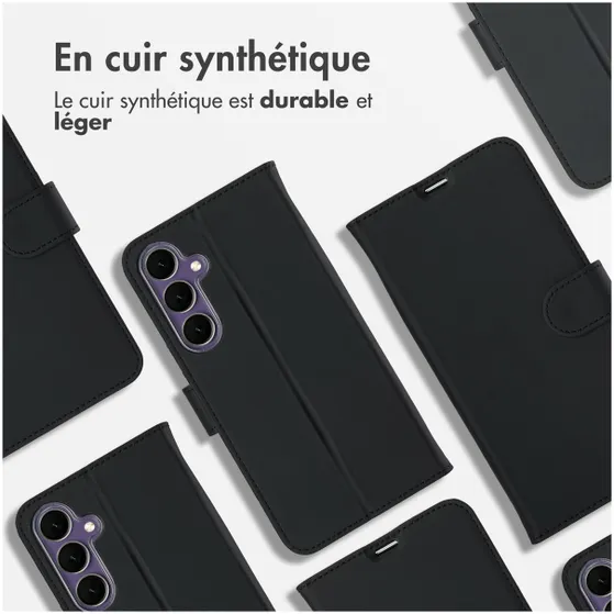 Accezz Wallet Softcase Bookcase Samsung Galaxy S24 FE Zwart