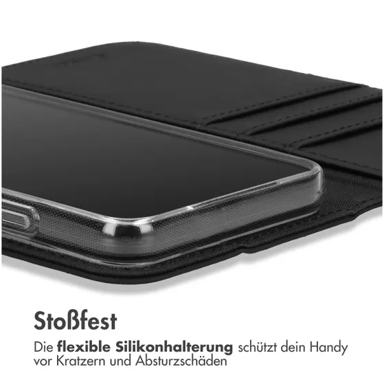 Accezz Wallet Softcase Bookcase Samsung Galaxy S24 FE Zwart